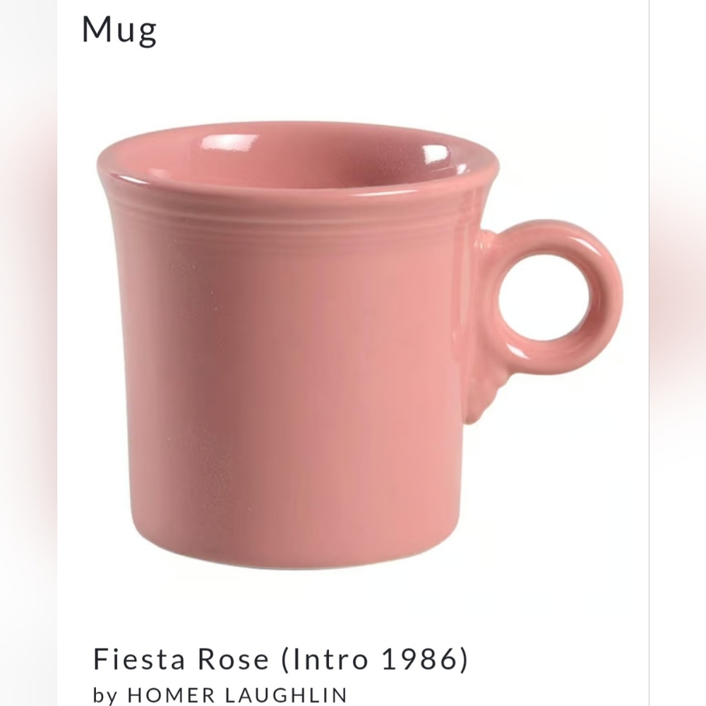 Fiesta Classic Ring Handle Coffee Cups. EUC. Pristine condition.
